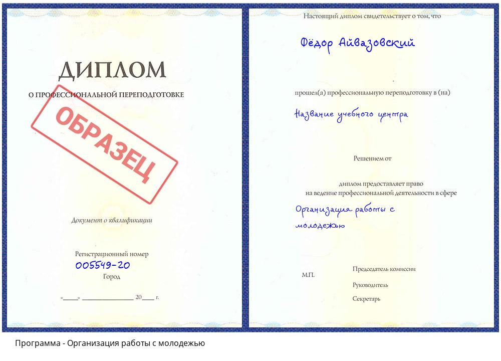 Организация работы с молодежью Шарыпово